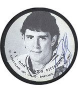 Ron Francis signed 1991 Boston Bruins Sports-Flash NHL Photo Puck- JSA - £54.95 GBP