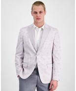 Alfani Evening Jacket Men&#39;s 36R Pink Slim-Fit Floral Peak Lapels Dinner ... - €34,60 EUR