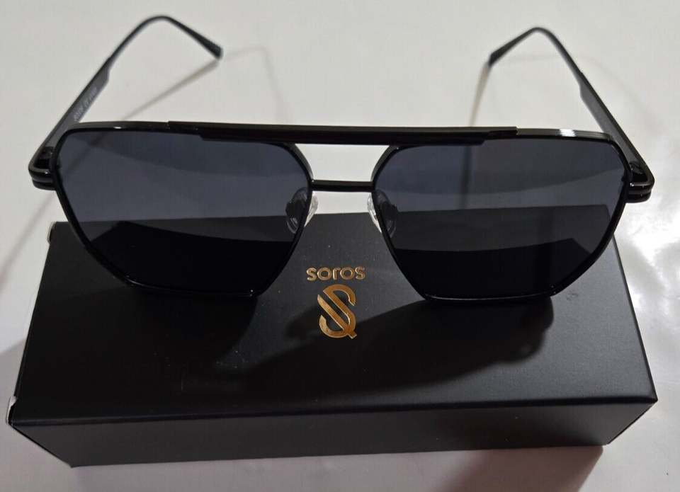 SOJOS Retro Oversized Square Polarized Sunglasses Women Men Vintage Shad... - $14.99