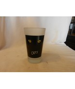 Cats Broadway Play Logo Beer Pint Glass Frosted with Logo 5.75&quot; tall - $40.00