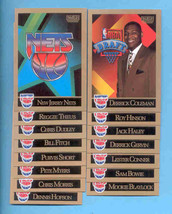 1990/91 Skybox New Jersey Nets Basketball Team Set  - £2.39 GBP