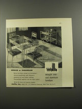 1954 Molla Wrought iron-cast aluminum furniture Ad - Urban or suburban - £14.74 GBP