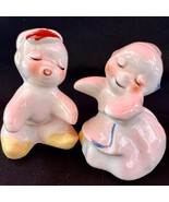 Vtg Van Tellingen Hugger Dutch Boy Girl Lovers Salt &amp; Pepper Shakers OG ... - $33.61 CAD