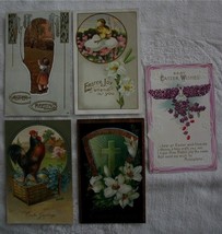 Lot of 5 Easter Unstamped Early 1900&#39;s Postcards  - £3.07 GBP