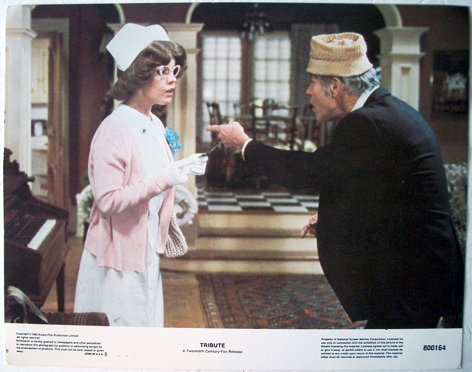 Primary image for TRIBUTE ~ Jack Lemmon, 20th Century Fox, Card 6, 800164, 1980 ~ LOBBY CARD
