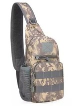 Tactical Sling Chest Bag Backpack Military MOLLE Crossbody Bag Digital C... - €13,67 EUR