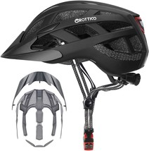 Adult-Men-Women Bike Helmet With Light - Mountain Road Bicycle Helmet With - £36.58 GBP