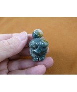 (Y-VEN-550) Green fancy jasper Woman goddess GEMSTONE figurine love statue - £14.70 GBP