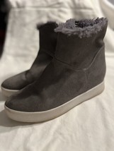 Blondo Waterproof Rain Snow Grey Boots Bootie Suede Size 8 - $27.09