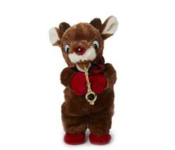 12&quot; Rudolph Playing Saxophone Animated Plush Christmas Decoration - £15.81 GBP
