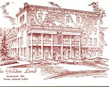 Vtg Postcard Lebanon Ohio OH - The Golden Lamb Inn Oldest In Ohio Unused... - $3.91