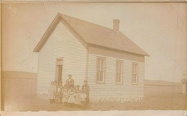 Warner South Dakota~School Teacher &amp; STUDENTS-MESSAGE-1912 Real Photo Postcard - £9.40 GBP