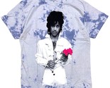Prince Mens Official Licensed Rose Purple Rain Graphic Tie Dye Tee T Shi... - $13.85