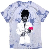 Prince Mens Official Licensed Rose Purple Rain Graphic Tie Dye Tee T Shi... - $13.85