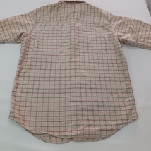 Columbia Men's Tan/Beige Long Sleeve Button Up Plaid Shirt Chest Size 42 image 13