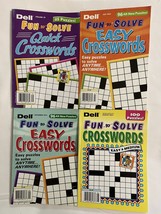 Lot (4) Dell Fun to Solve Quick Easy Crosswords Puzzles Puzzle Books 2021 - £15.14 GBP