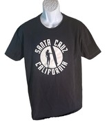 SANTA CRUZ CALIFORNIA Junior&#39;s Short Sleeve T-Shirt Black Gildan Large - $15.02 CAD