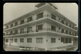 Vintage RPPC Postcard Hotel Rio Puerto Vallarta Mexico 1961 Jalisco Post... - $23.16