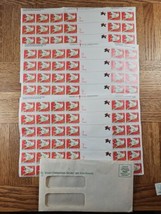 Lot of 3 American Lung Association 1990 Christmas Seal Stamp Sheets - £4.50 GBP