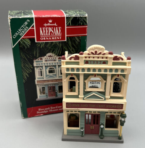 Primary image for Hallmark Keepsake Ornament Five Ten Cent Store Nostalgic Houses Shops #9 Series