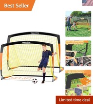 Durable 5x3.6 Ft Portable Soccer Net for Kids - Backyard Playtime Essential - $60.50