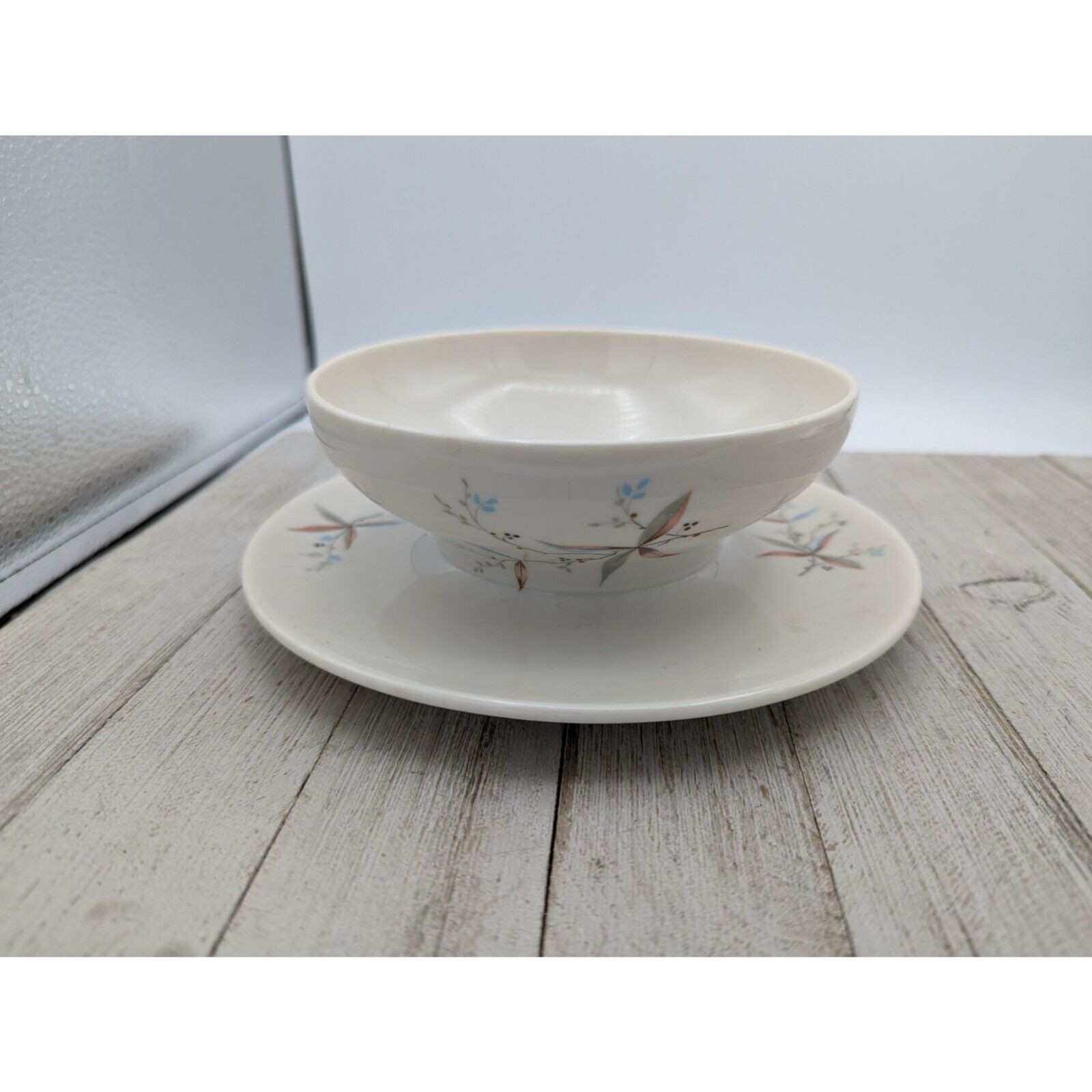 Primary image for Vintage Syracuse FINESSE Carefree Bowl Gravy Dip Attached Saucer True China