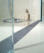 Quartz Linear Drain Linear Wedge 28 Flange Edge  - $865.00
