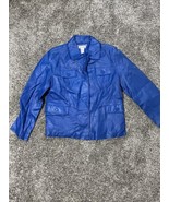 jessica london blue leather coat Size 14 - $44.55