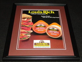 1988 Louis Rich Turkey Cold Cuts Framed 11x14 ORIGINAL Advertisement - £27.65 GBP