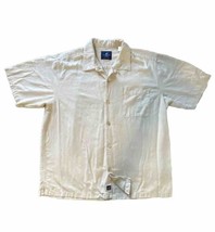 Caribbean Joe Men&#39;s Size XL 100% Silk Hawaiian Shirt Short Sleeve  Floral Print - £11.06 GBP