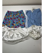Lot Build A Bear Workshop SHOPKINS, Dance Shorts, White Satin Skirt W/Bl... - $9.32 CAD