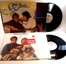 Captain &amp; Tennille 2 Vinyl LP Records Love Will Keep Us Together Hype Sticker - £14.92 GBP