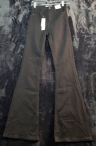 Topshop Bootcut Jeans Women Size 4 Black Denim Cotton 5-Pocket Design Flat Front - £19.91 GBP
