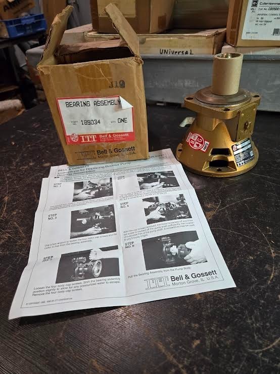 Bell &amp; Gossett ITT 189034 Bearing Assembly NIB NEW NO LUBICANT OR GASKET... - $98.01