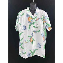 Men&#39;s Levi&#39;s white short sleeve cotton blend Hawaiian shirt Size M New tags - $24.29