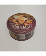 Vintage Mermaid Butter Cookies Tin Collectible Canister - £7.68 GBP