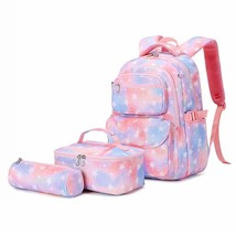 Children&#39;s Orthopedic School Backpack Primary Girl Backpack Three-piece  Bags Wa - £79.75 GBP