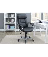 Classic Black Office Chair: Adjustable, Cushioned, Silver Armrest - €297,88 EUR