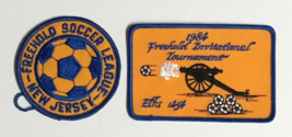 Freehold NJ Soccer Club Clothing Embroidered Souvenir Trading Patch (Qty 2) NEW - £11.98 GBP