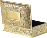 Mothers Day Gifts for Mom Wife, Vintage Golden Jewelry Box Small Trinket... - $25.17