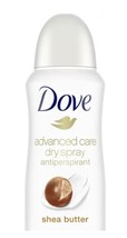 Dove Advanced Care Dry Spray Antiperspirant Deodorant, Shea Butter, 48H,... - $13.79