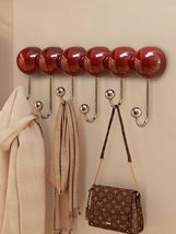 interoknack Premium Red Ceramic Wall Mount Coat Hooks, 6-Hook No-Drill S... - $69.00