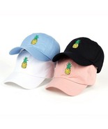 TUNICA Pineapple Embroidery Baseball Cap Cotton 100% Hipster Hat Fruit - €10,53 EUR