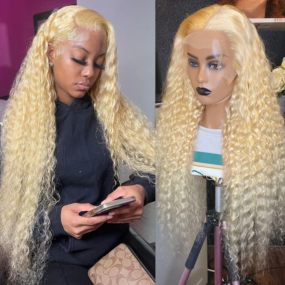 Luvin 613 Honey Blonde Color 13x4 Deep Loose Wave Transparent Lace Frontal Wi - £68.94 GBP+