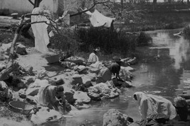 Washing Clothing at Hot Springs in Mexico by Jackson - Art Print - £17.30 GBP+
