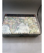 Innovage Card Game Gift Set Dice And Card Games 2004 In Map Box - $21.65 CAD