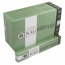 Vijayshree Golden Californian White Sage 12 Packets of  Natural Incense Sticks - £16.45 GBP