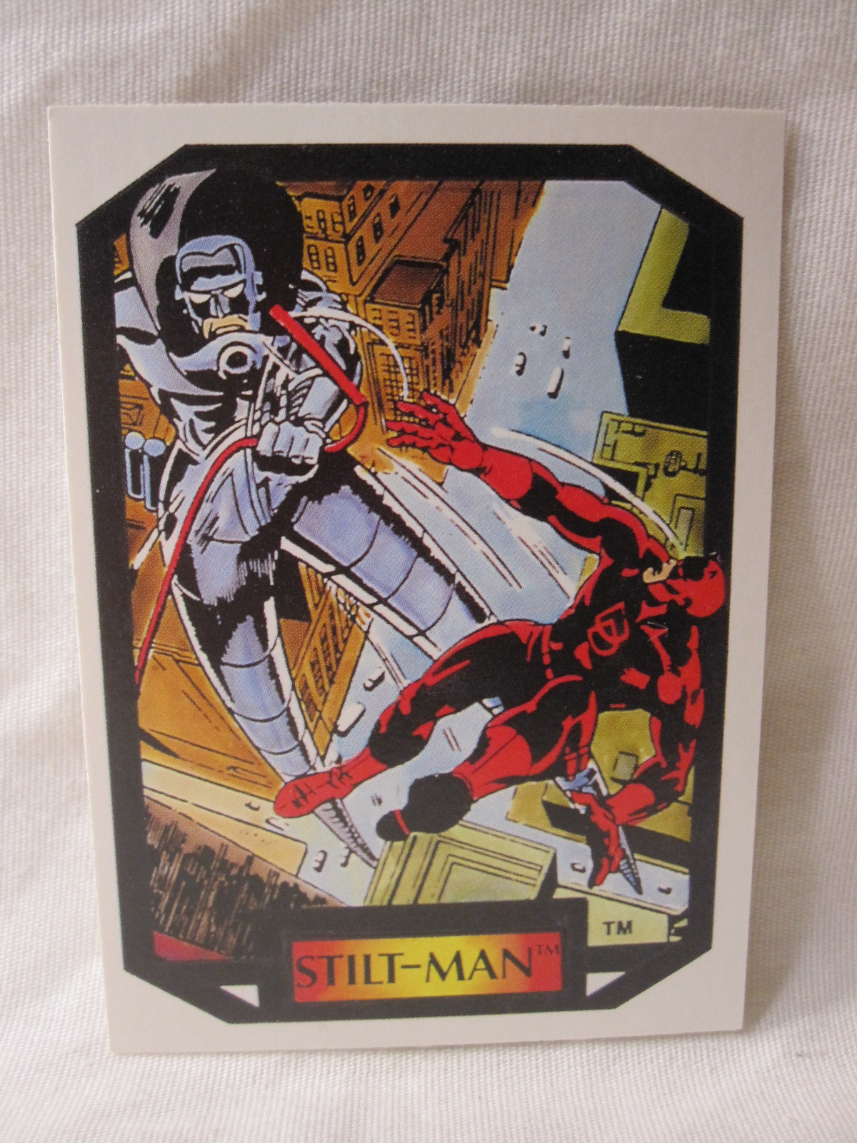 1987 Marvel Comics Colossal Conflicts Trading Card #75: Stilt-Man - £3.93 GBP
