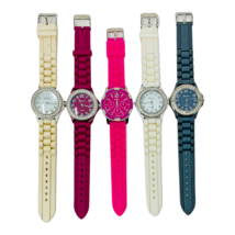 Ladies Geneva Casual Silicone Rubber Analog Watches lot of 5 - $7.91