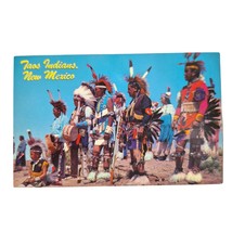 Postcard Taos Indians Dance Team At The Gallup Intertribal Ceremonial Chrome - £5.53 GBP